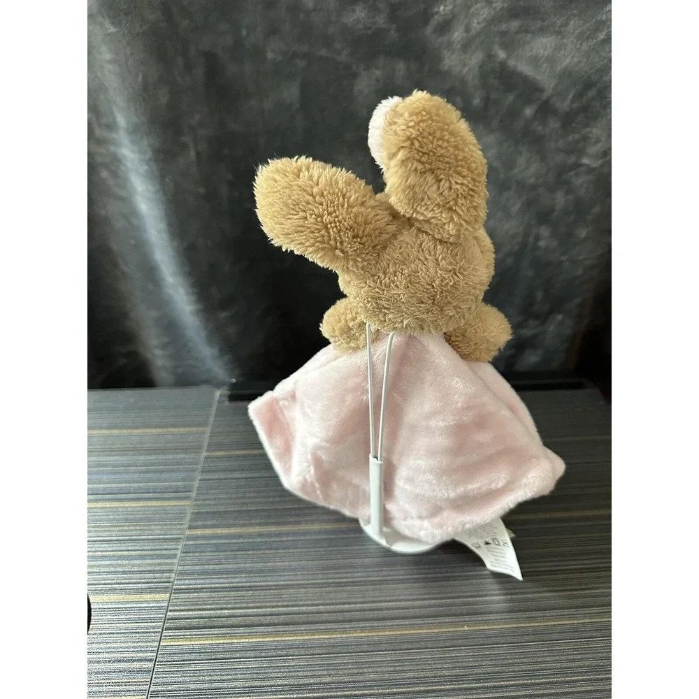 MTY International Bunny Rabbit Lovey Brown Pink Plush Security NEW 12